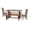 Juego de Comedor Latam Home Sevilla Murcia 2 Sillas + 2 Bancas Lino Natural