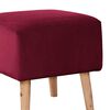 Pouf Latam Home Burdeos Tela Velvet Burdeo