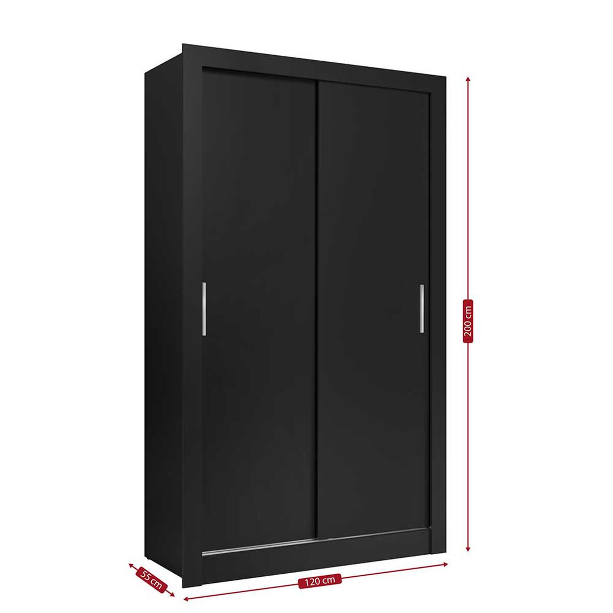 Clóset Jdo & Design City 2 Puertas 1 Cajón Negro