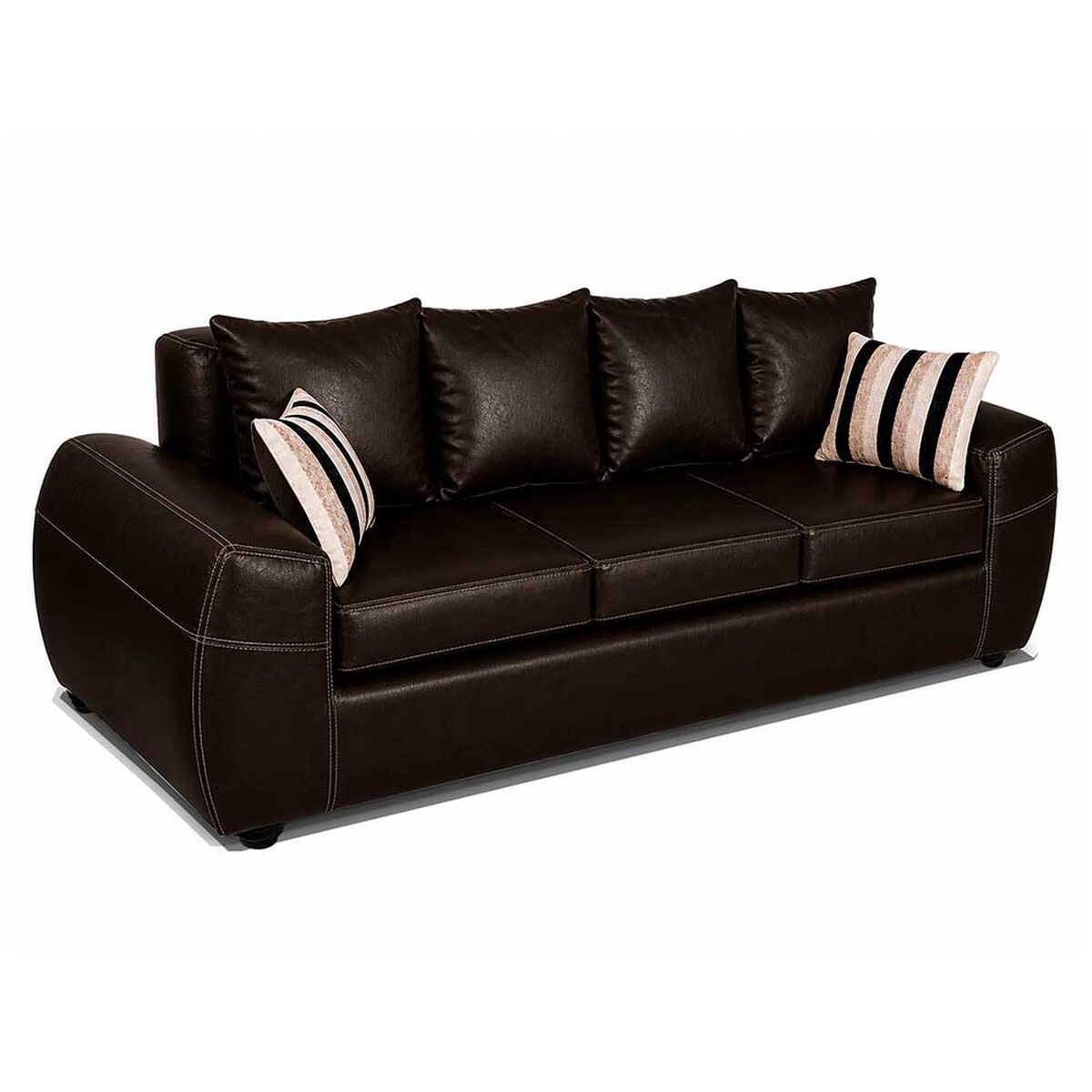 Juego de Living Elegant Detail New Houston 3-2 Cuerpos Caf&eacute;