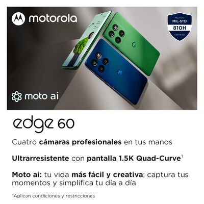 Imagen 2 del producto Celular Motorola Edge 60 5G 256GB 6,67"" Verde