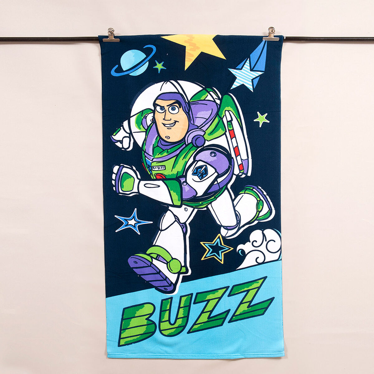 Toalla de Playa Disney-Toy Story Moon 70x140 cm + Bolso