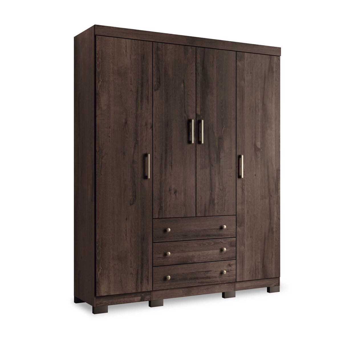 Clóset Onessta Sonata Ebano 4 Puertas 3 Cajones