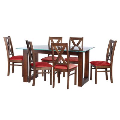 Juego de Comedor Latam Home Pamplona Cadiz 6 Sillas Lino Beige