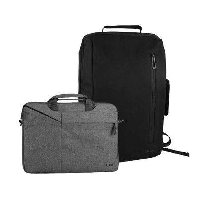Mochila Notebook Levo Manager Negra 15,6"+ Funda Gris 15,6"