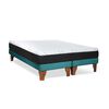 Cama Europea Latam Home 2 Plazas Zen Pro Turquesa