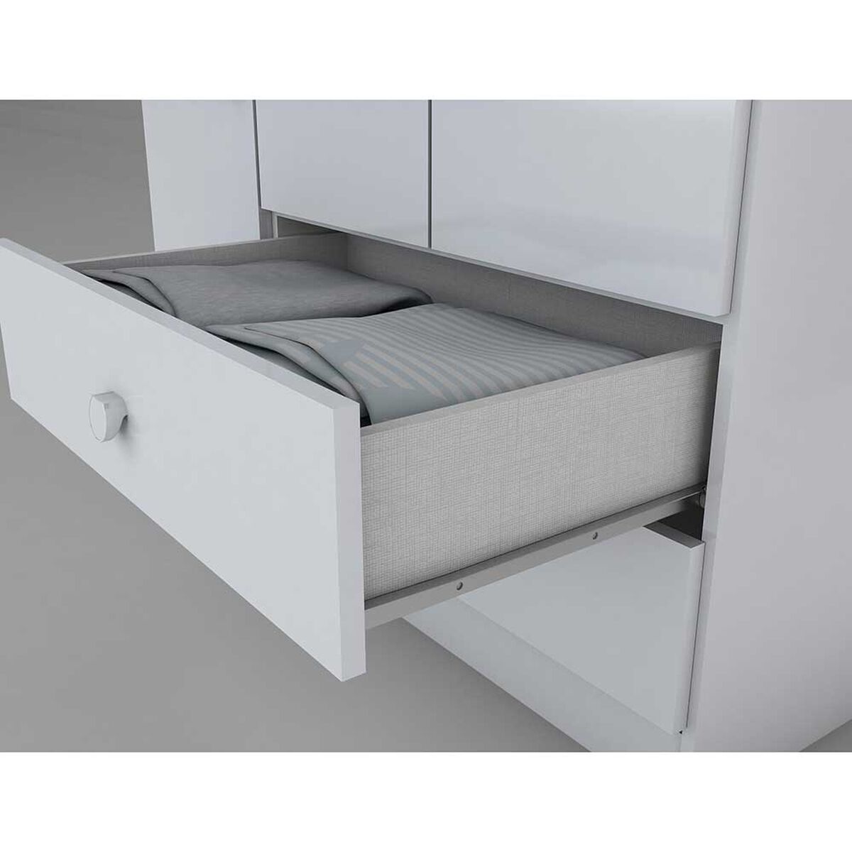 Clóset Home Mobili Palace 3 Puertas 2 Cajones Blanco