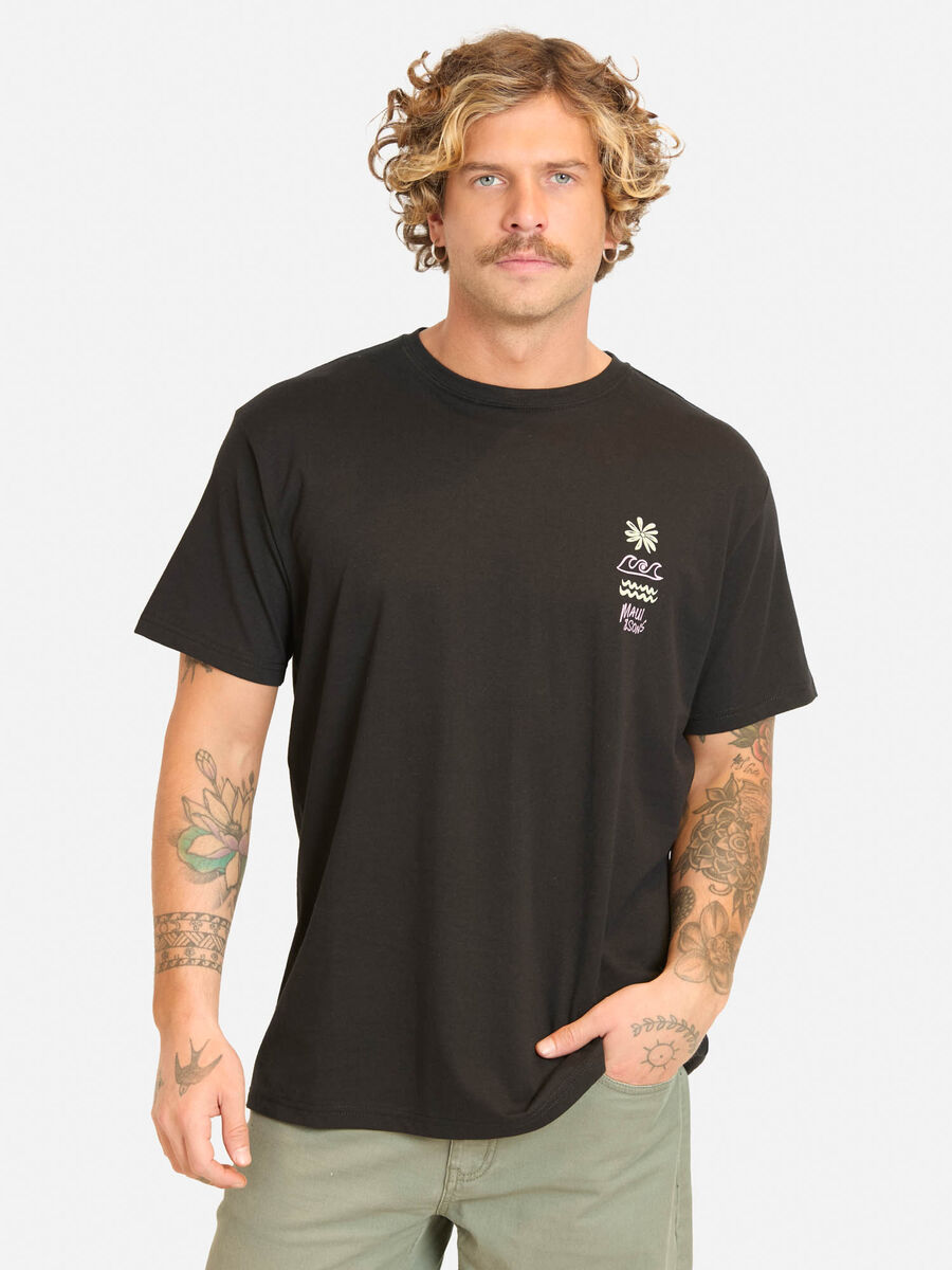 Polera Con Estampado Manga Corta Hombre Maui And Sons