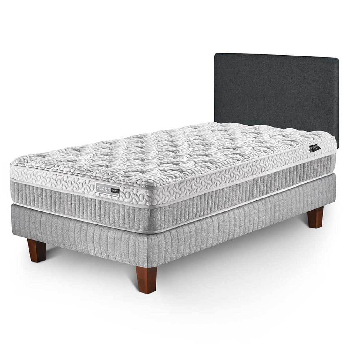 Cama Europea Cannon 1,5 Plazas Hybrid Cloud
