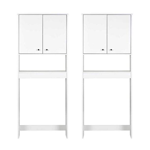 Combo 2 Estantes de Baño CIC 2 Puertas Blanco
