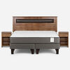 Cama Europea Rosen King New Style 2 Plus + Respaldo + 2 Veladores Ferrara