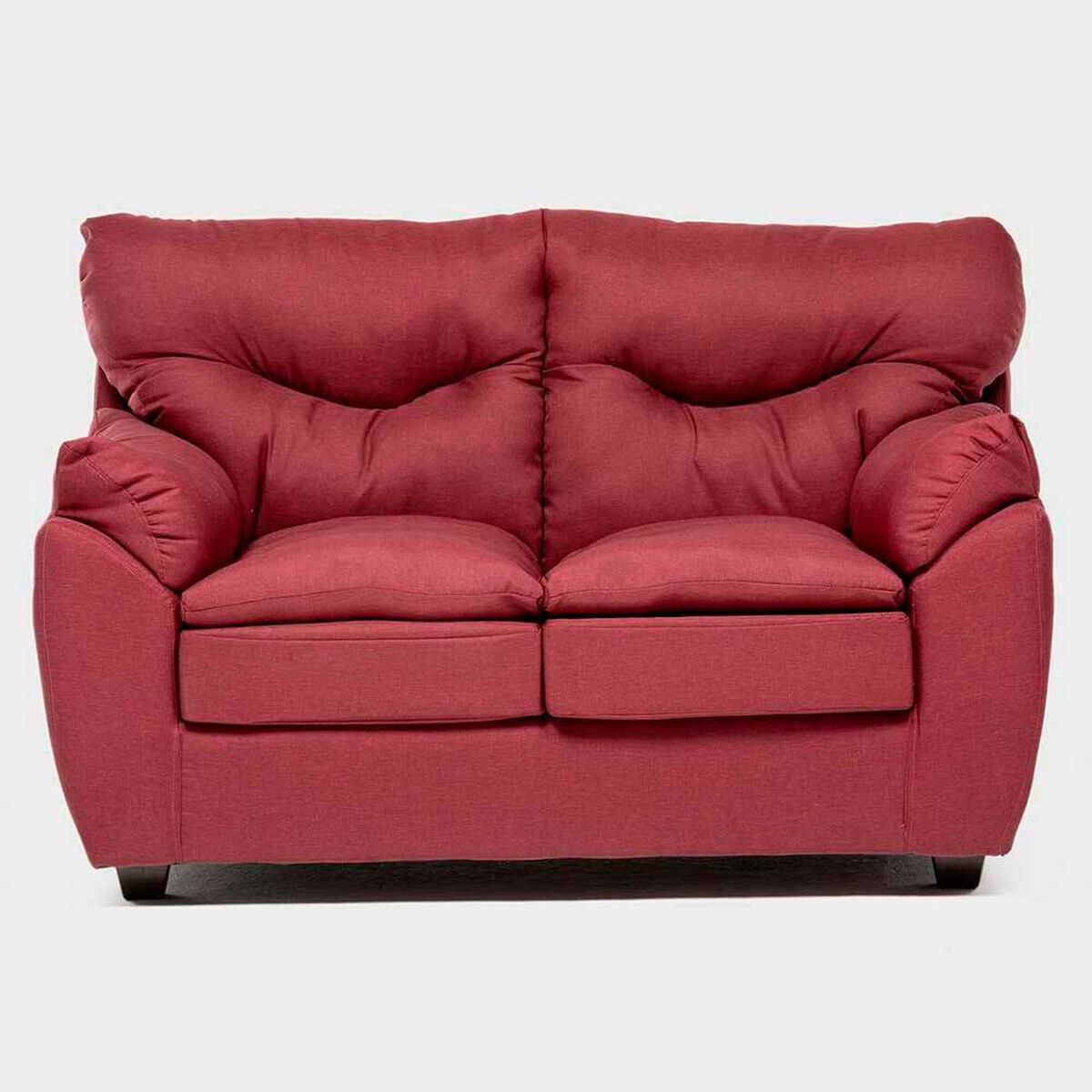 Juego de Living Almore Bel&eacute;n Sof&aacute; 2 Cuerpos + Dos Sillones 1 Cuerpo Rojo