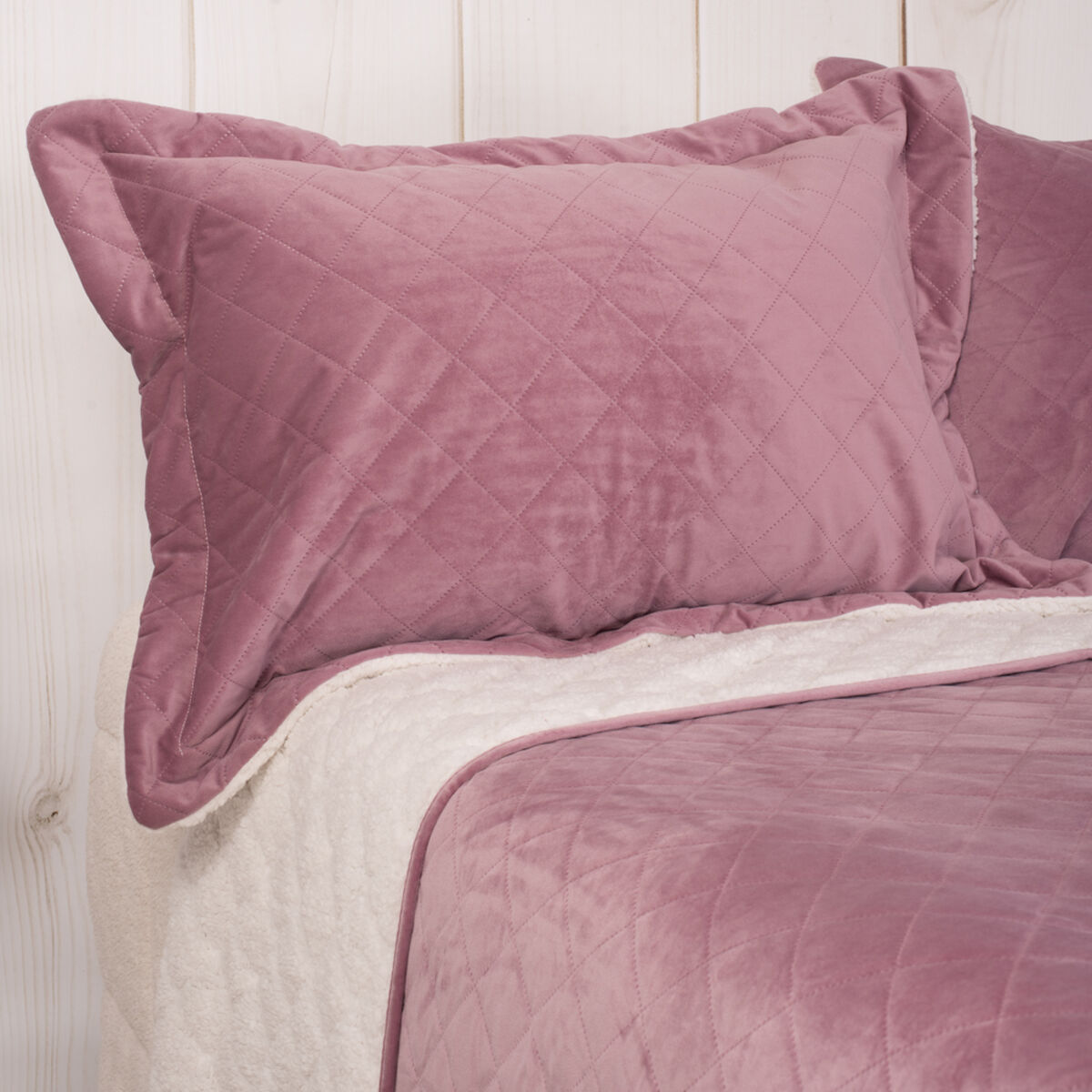 Cubrecama Sherpa Velvet 1,5 Plazas