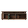 Rack TV Onessta Jurere Rack Hasta 75" Café y Verde
