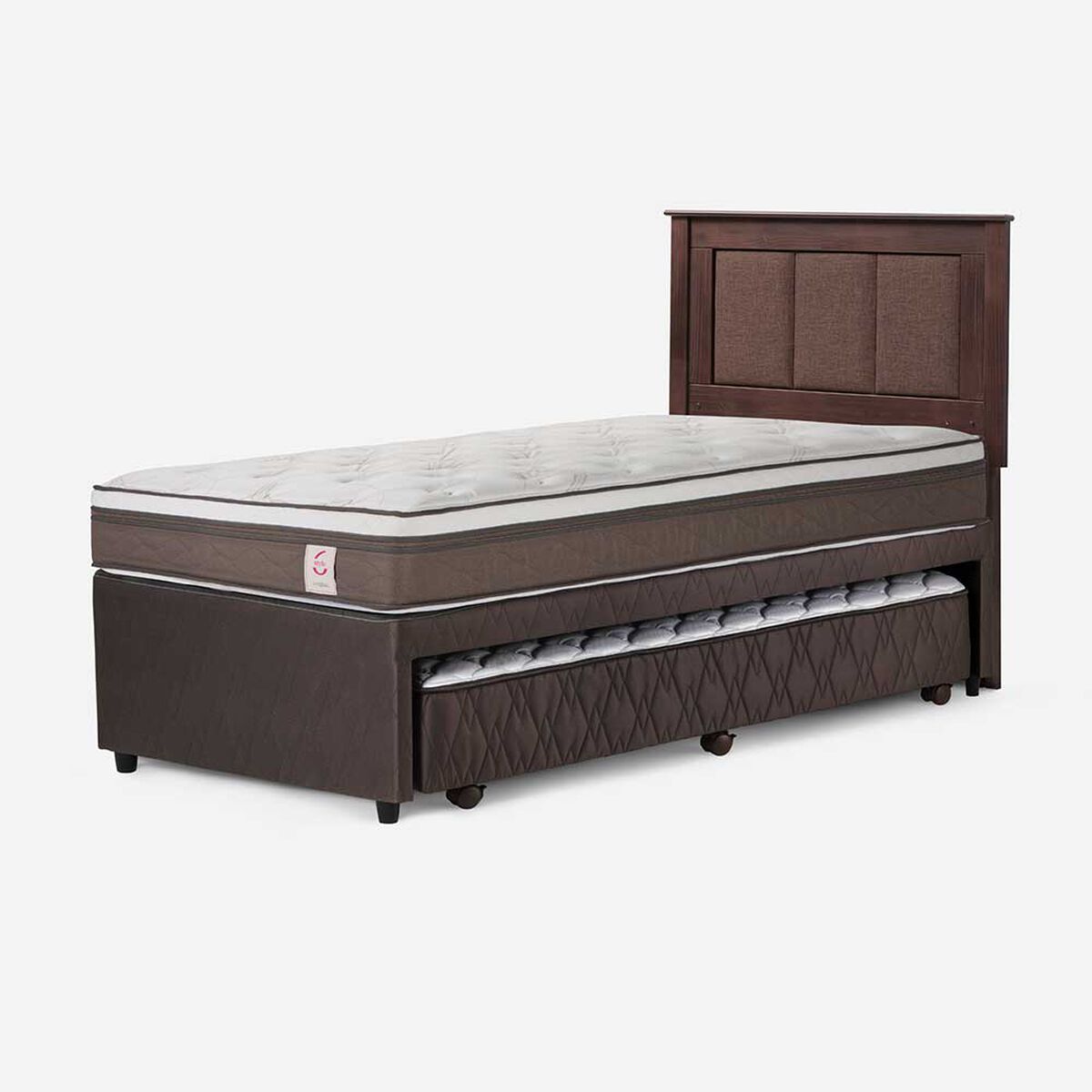 Cama Nido Rosen 1,5 Plazas New Style 6 + Respaldo Rachel