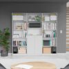 2 Estantes 5 Repisas + Estante 2 Puertas TuHome Home Blanco