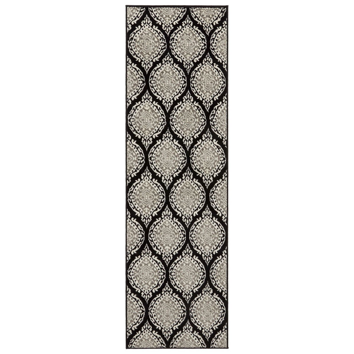 Alfombra De Pasillo Modalfo Kashan King 61 x 213 cm Negro