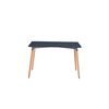 Mesa de Comedor Fm Furniture M-160 Negro Café Claro