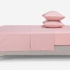 Juego de Sábanas Rosen 144 Hilos 2 Plazas Polycotton Lisa Rosa