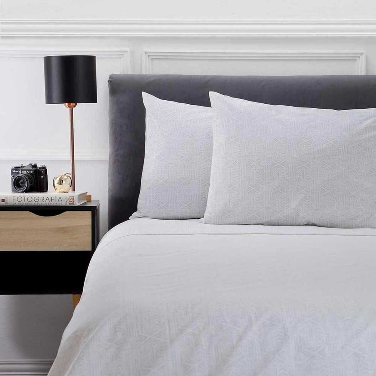 Juego de S&aacute;banas Zibel 180 Hilos King Ikat