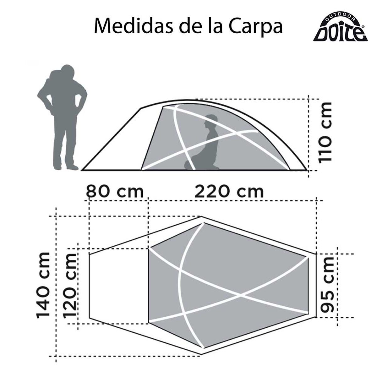 Carpa Doite para 2 Personas