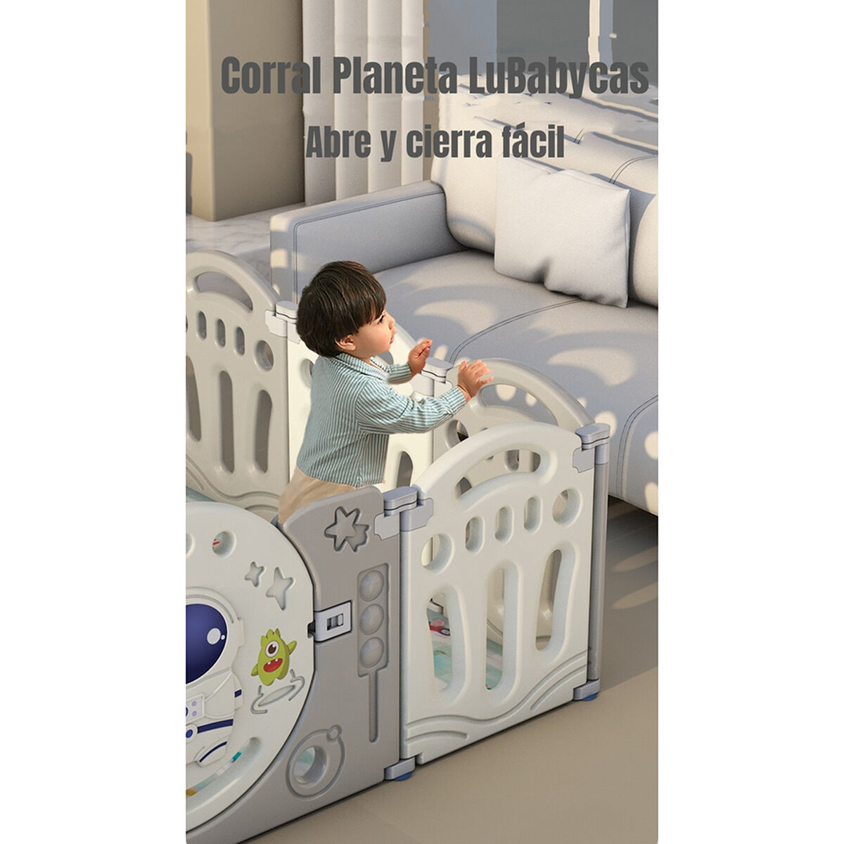 Corral Bebe Armado 160x191cm con Accesorios Lubabycas