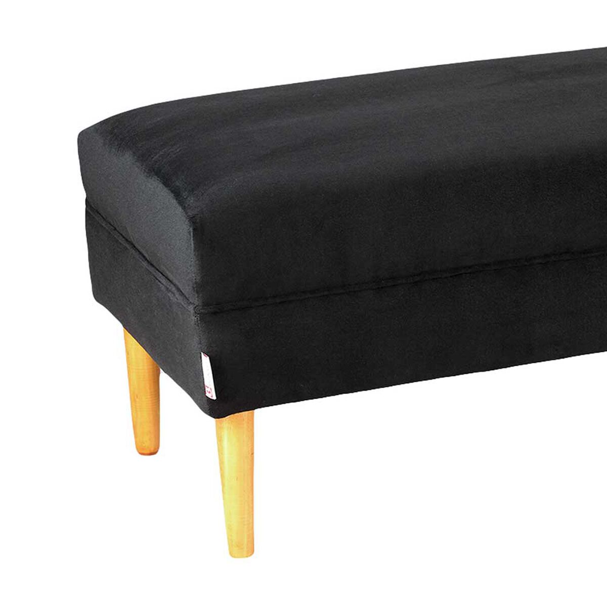 Banqueta Bodevir Provenza Felpa 04 Negro 