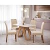 Juego de Comedor Decocasa Carol 4 Sillas Off White