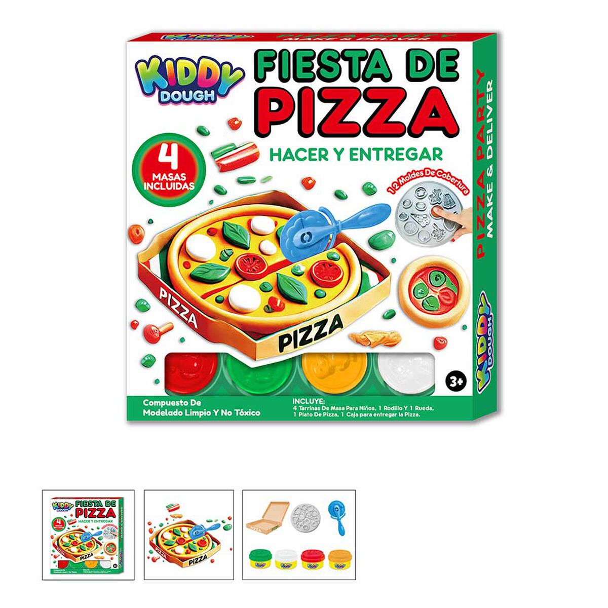 Fiesta con Pizza- Juego De Modelar Kiddy Dough