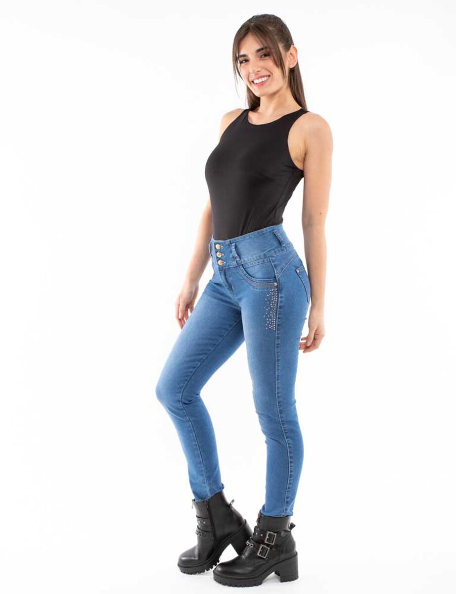 Jeans Skinny Push Up  Mujer Fiorucci
