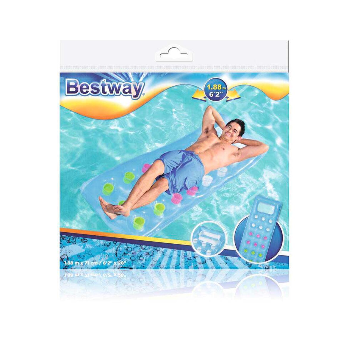 Colchoneta Inflable para Piscina Bestway 1 Persona