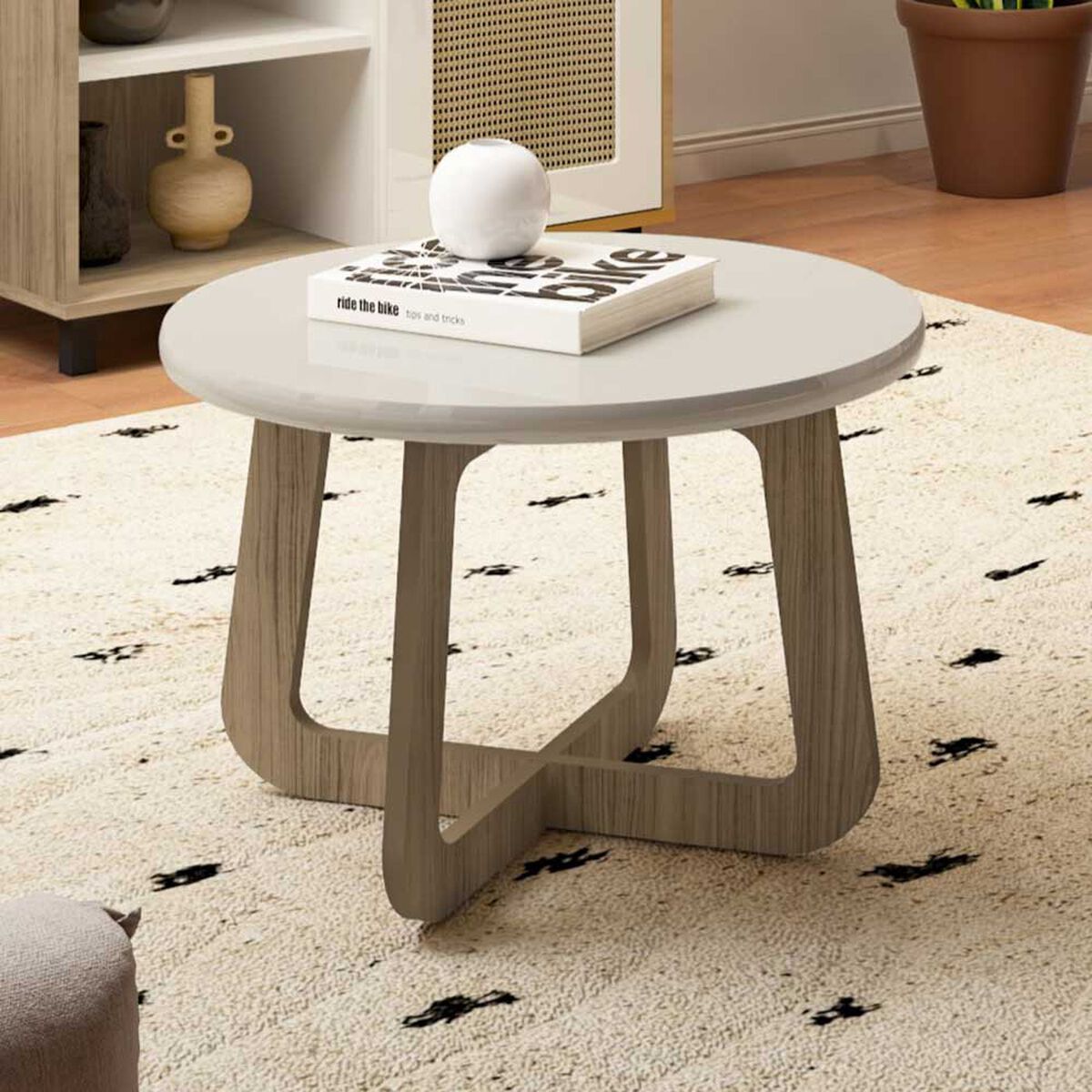 Mesa de Centro Exit Jasmin Beige Roble