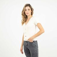 Polera Manga Corta Mujer Zibel Crudo