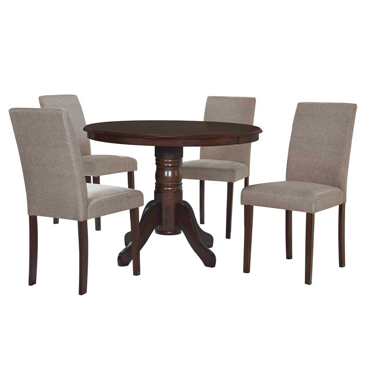 Juego de Comedor Zoy Home Phuket 4 Sillas Beige
