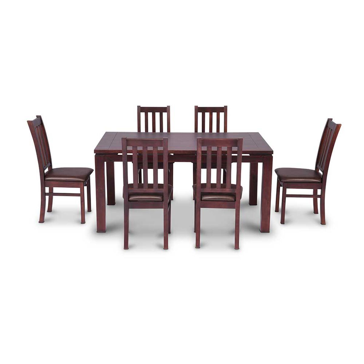 Juego de Comedor CIC Ñuble Chocolate 6 Sillas