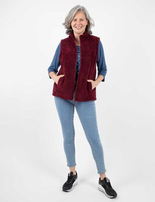 Imagen 2 del producto Polerón Sin Mangas Mujer Portman Club Burdeo, Cafe, Denim, Negro, Taupe