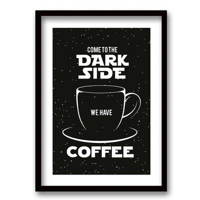 Cuadro Decorativo Retela Coffee Black 40 x 30 cm
