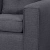 Juego de Living Black Factory Ranger Sofá 3 Cuerpos + Dos Sillones 1 Cuerpo Marengo