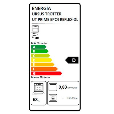 Imagen 2 del producto Horno Eléctrico Ursus Trotter Horno Eléctrico Ut Prime Epc4 Reflex Dl 68 lts.