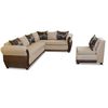 Sofá Seccional Modular Elegant Detail Girona 7 Cuerpos Tela PU Beige