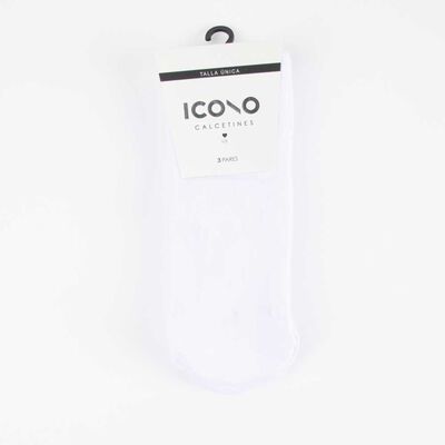 Imagen 1 del producto Pack 3 Calcetin Corto Mujer Icono