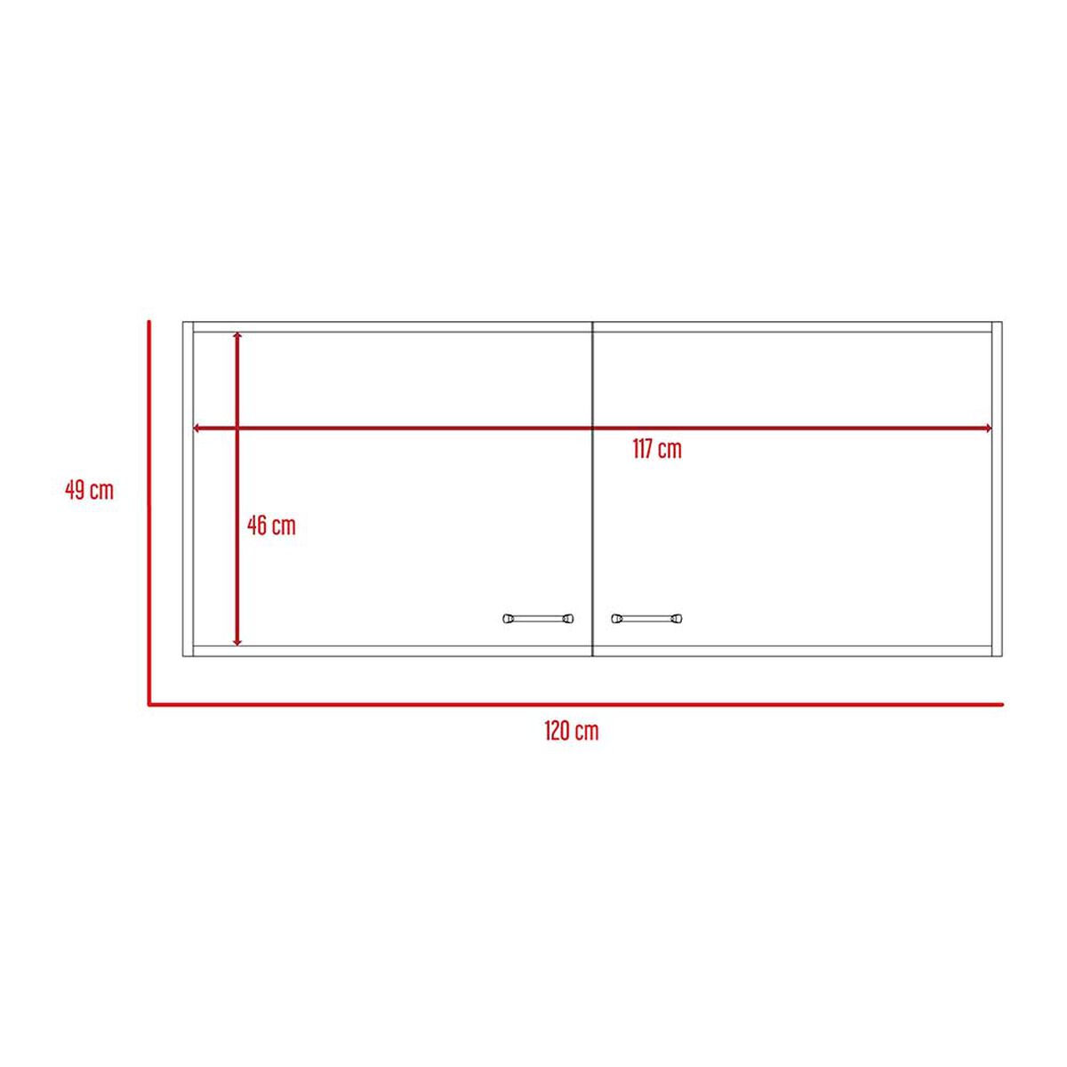Mueble de Cocina Superior TuHome Napoles 2 Puertas Blanco