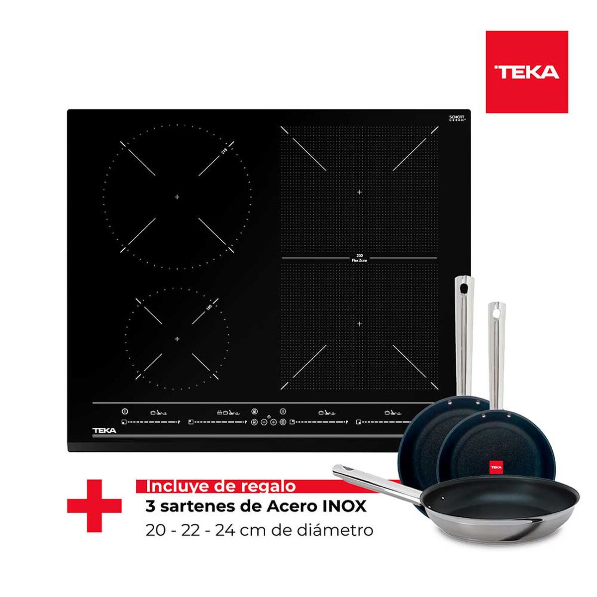 Encimera Eléctrica Teka IZF-64440 BK  4 Quemadores