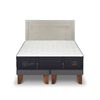 Cama Europea CIC Base Dividida 2 Plazas Grand Premium + Respaldo Milan Alpino
