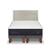 Cama Europea CIC Base Dividida 2 Plazas Grand Premium + Respaldo Milan Alpino