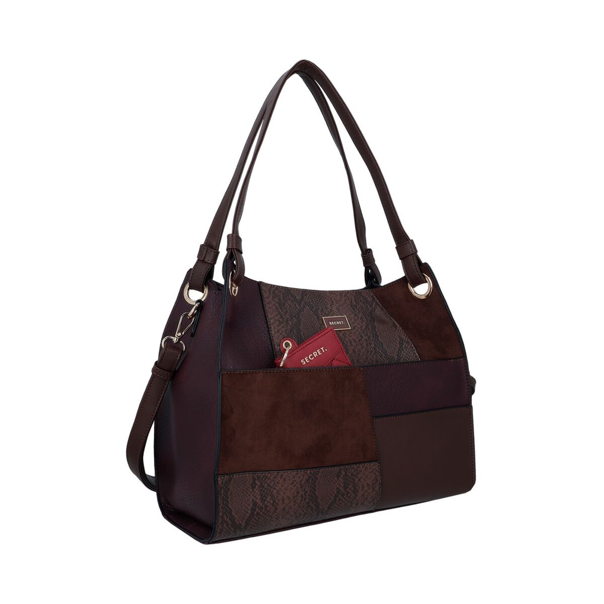 Cartera de hombro Secret Cracovia ST6 L Caf&eacute;