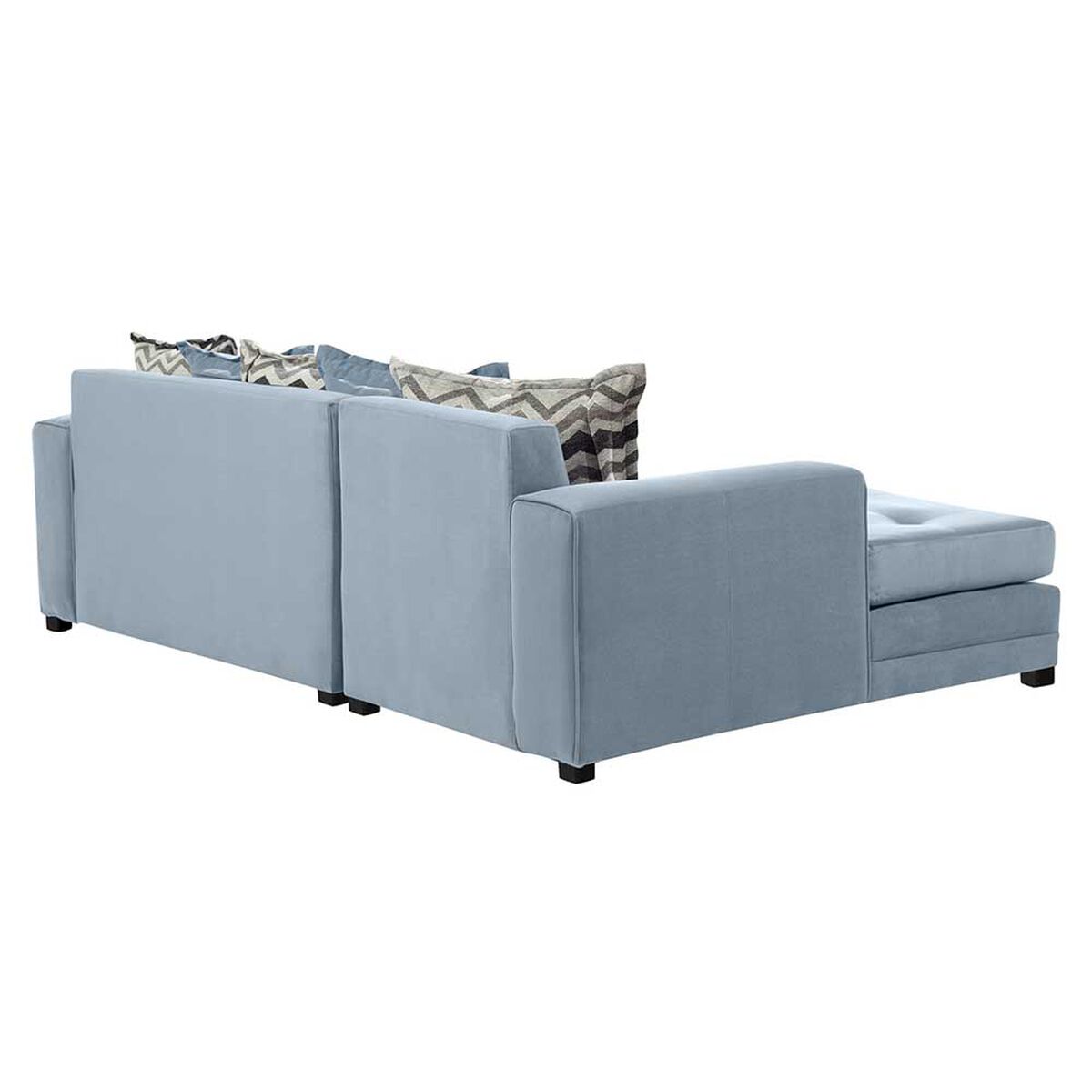 Sof&aacute; Seccional Izquierdo Living Factory Milan 3 Cuerpos Gris