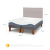 Cama Europea CIC Base Dividida King Alaska + Respaldo