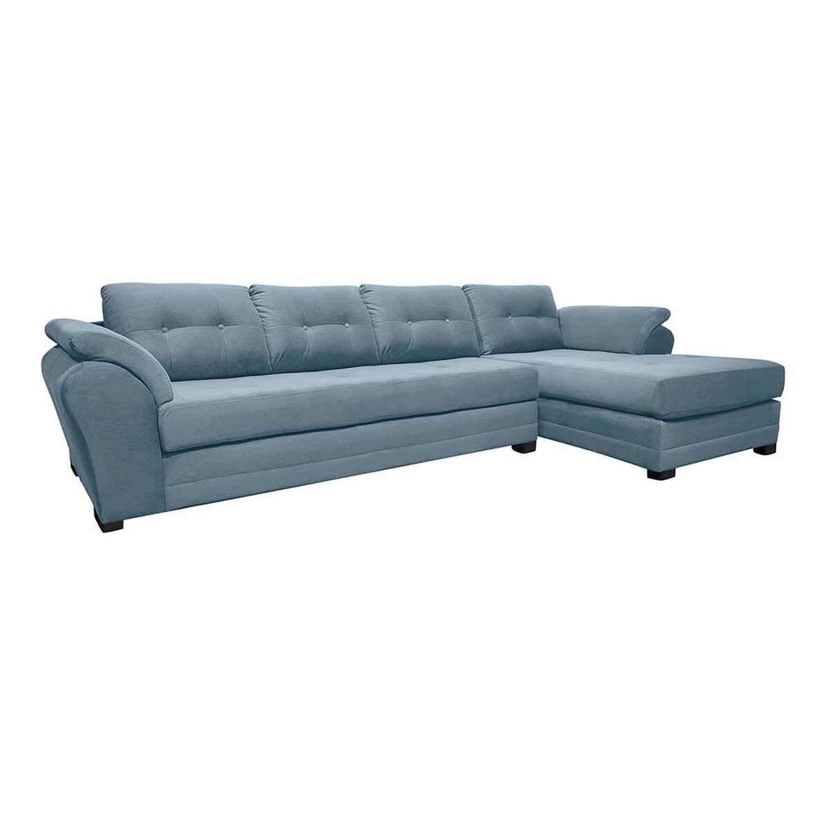 Sof&aacute; Seccional Living Factory Boston 5 Cuerpos Gris