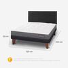 Cama Europea CIC 2 Plazas Anatomic + Respaldo Black